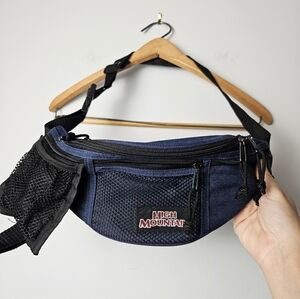 High Mountain Fanny Pack‎ Waist Bag Navy Blue Adjustable 90s Hiking